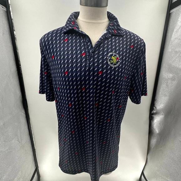 U.S. Open 122nd The Country Club Blue/Purple Short Sleeve Golf Polo- L - Picture 1 of 11